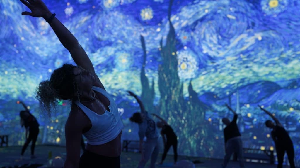 Find Your Inner Zen With This Magical Yoga Class At Van Gogh: The Immersive Experience