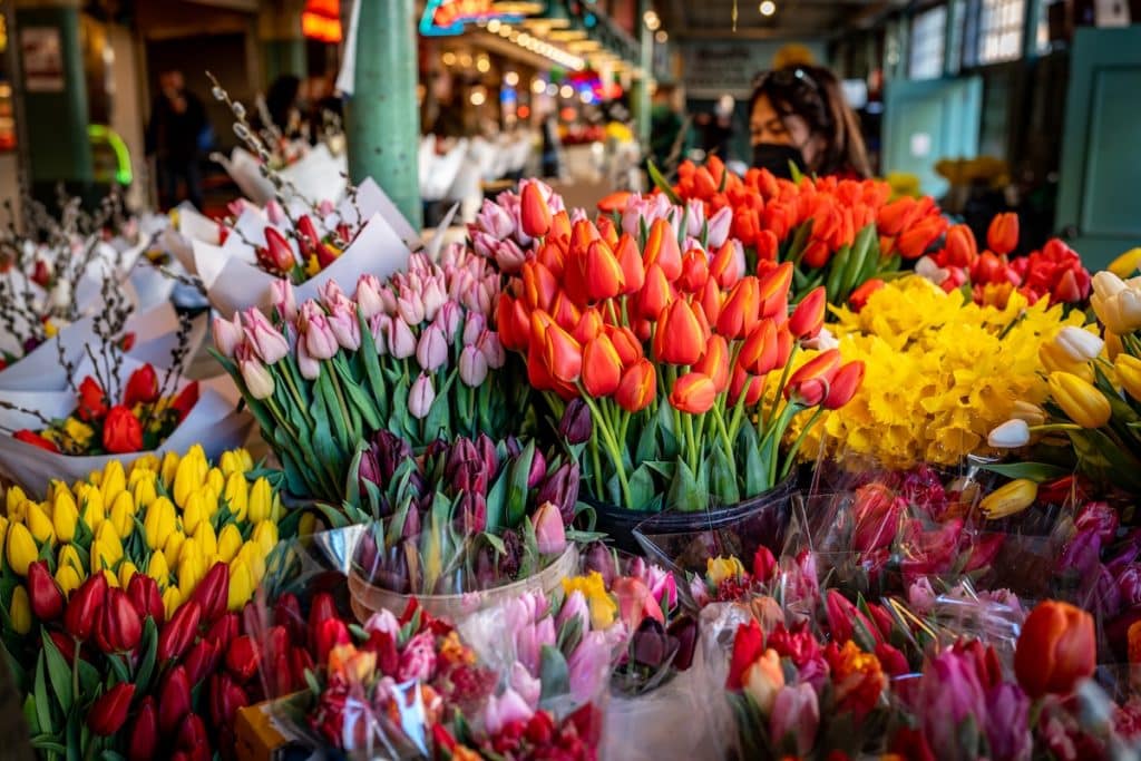 pike place market tulips