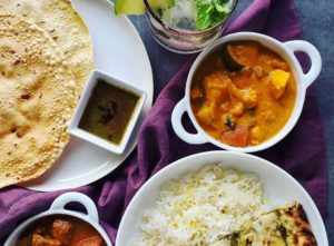Curries and Indian delicacies from Saffron Grill in Seattle