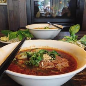 Vietnamese soup from Meekong Bar in Seattle