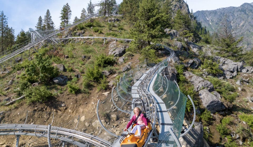 Washington’s First Alpine Coaster Just Opened At Leavenworth Adventure Park