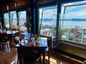 Waterfront views from Maximilien Restaurant in Seattle